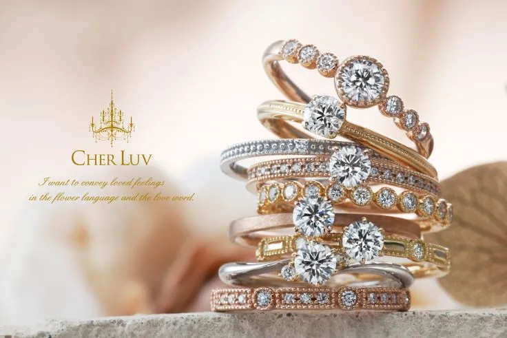 アンティーク系が好き。CHER LUVのセットリングが素敵！
