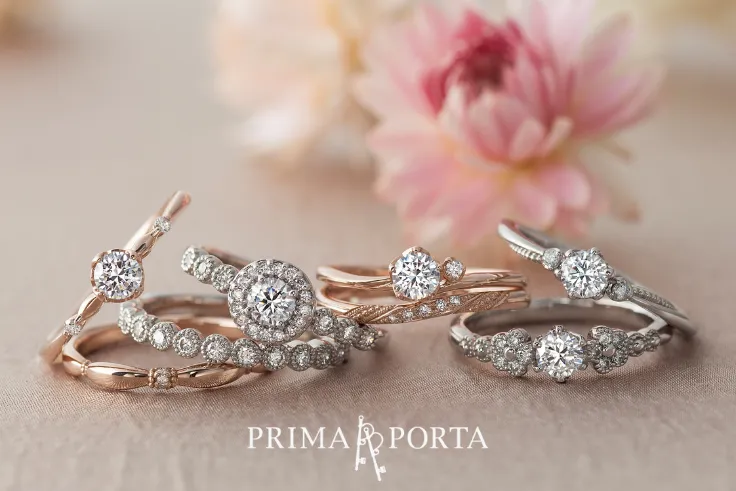 アンティーク調の大人かわいい結婚指輪、婚約指輪ブランドのPRIMA PORTA（プリマポルタ）