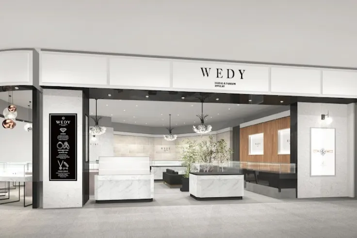 東北最大級のイオンモール新利府の南館にある 結婚指輪・婚約指輪専門店 "WEDYイオンモール新利府 南館店"