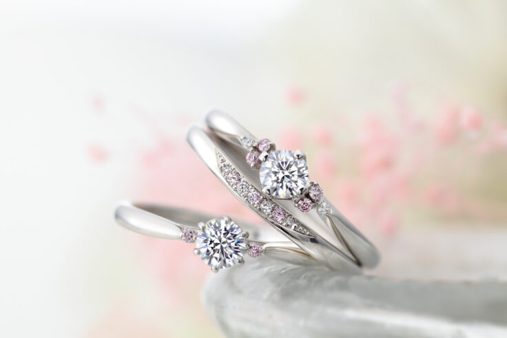 憧れのピンクダイヤモンドを婚約指輪に！