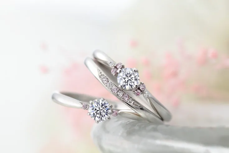 憧れのピンクダイヤモンドを婚約指輪に！