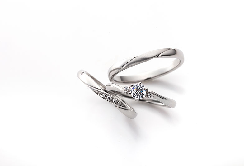 エンゲージリング マリッジリング セットリング プラチナ K18ゴールド ピンクゴールド イエローゴールド ホワイトゴールド ダイヤモンド 結婚指輪 婚約指輪 コンビネーションリング コンビリング おしゃれ シンプル 重ね付け ハーフエタニティ ハーフエタニティリング