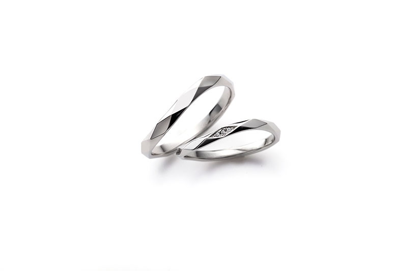  エンゲージリング　マリッジリング　セットリング　プラチナ　K18ゴールド　ピンクゴールド　イエローゴールド　ホワイトゴールド　ダイヤモンド　結婚指輪　婚約指輪　コンビネーションリング　コンビリング　おしゃれ　シンプル　重ね付け ハーフエタニティ　ハーフエタニティリング 記念日　ペアリング