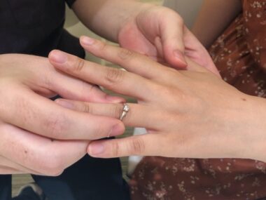兵庫県尼崎市 婚約指輪をご成約 購入者の声画像