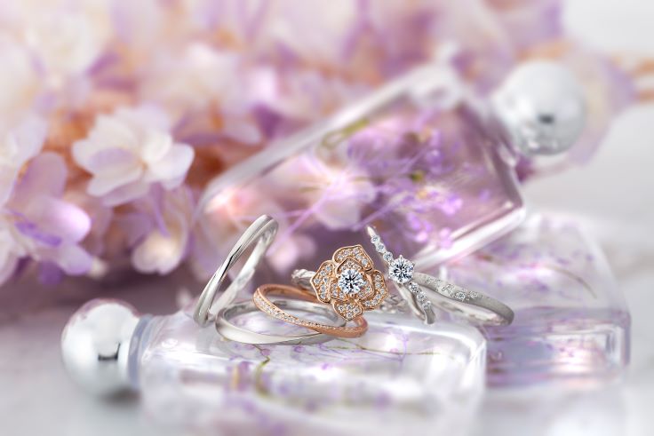 エンゲージリング マリッジリング セットリング プラチナ K18ゴールド ピンクゴールド イエローゴールド ホワイトゴールド ダイヤモンド 結婚指輪 婚約指輪 コンビネーションリング コンビリング おしゃれ シンプル 重ね付け