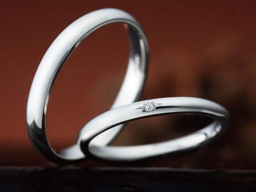 一粒ダイヤ　結婚指輪