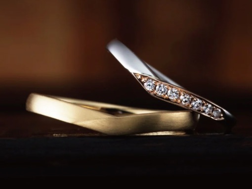 エンゲージリング マリッジリング セットリング プラチナ K18ゴールド ピンクゴールド イエローゴールド ホワイトゴールド ダイヤモンド 結婚指輪 婚約指輪 コンビネーションリング コンビリング おしゃれ シンプル 重ね付け ハーフエタニティ ハーフエタニティリング