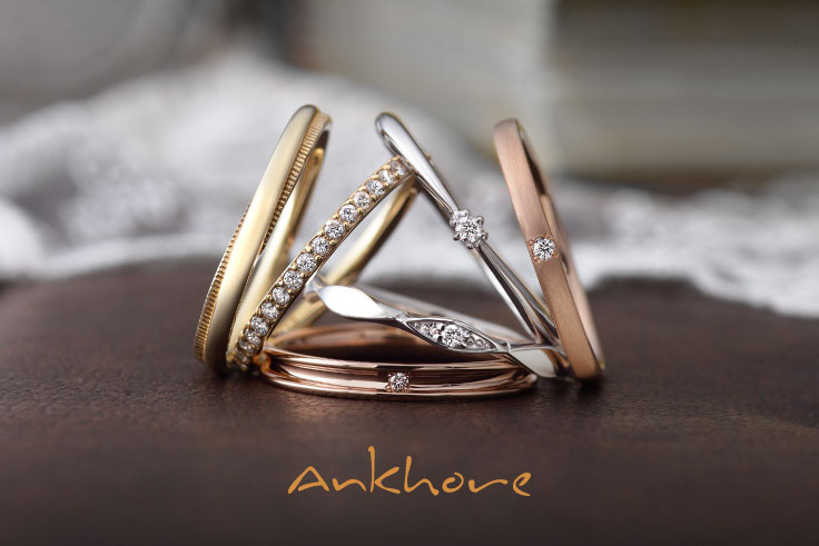 エンゲージリング　マリッジリング　セットリング　プラチナ　K18ゴールド　ピンクゴールド　イエローゴールド　ホワイトゴールド　ダイヤモンド　結婚指輪　婚約指輪　コンビネーションリング　コンビリング　おしゃれ　シンプル　重ね付け ハーフエタニティ　ハーフエタニティリング